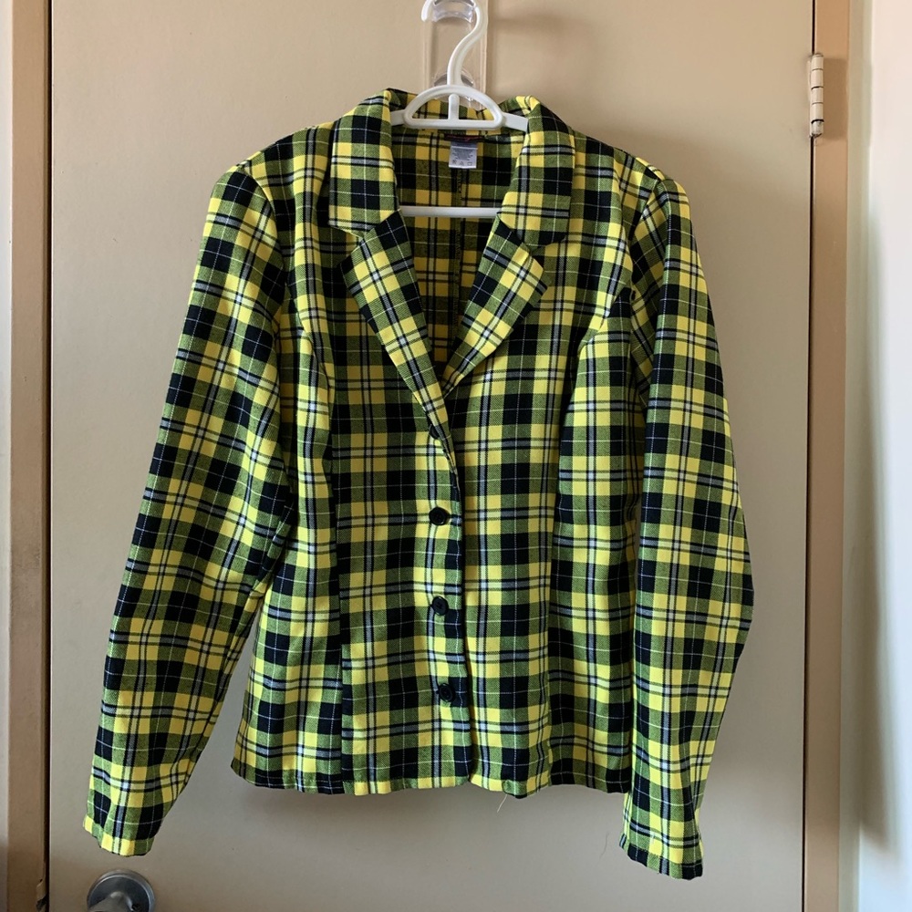 Flannel Plaid Blazer